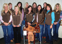 Montana Circuit Finalists with vests from Plains Horizon Equine Insurance and the Circuit Finals Saddle donated by Woody's