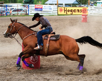 Gayleen Malone and Lady Bee Sparkin win first at Drummond