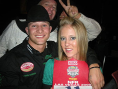 Jesse Kruse and Lindsay Karp at the NFR