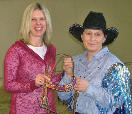 Tammy Thompson Awarding Twyla Vaira the Joyce Arms Memorial Best Dressed Circuit Finalist